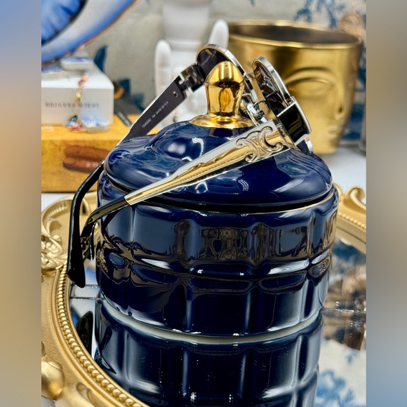 🆕 CELINE 🧿 NIB CL40235U 16A Metal Triomphe Oval Sunglasses, Silver & Smoke - Picture 16 of 16